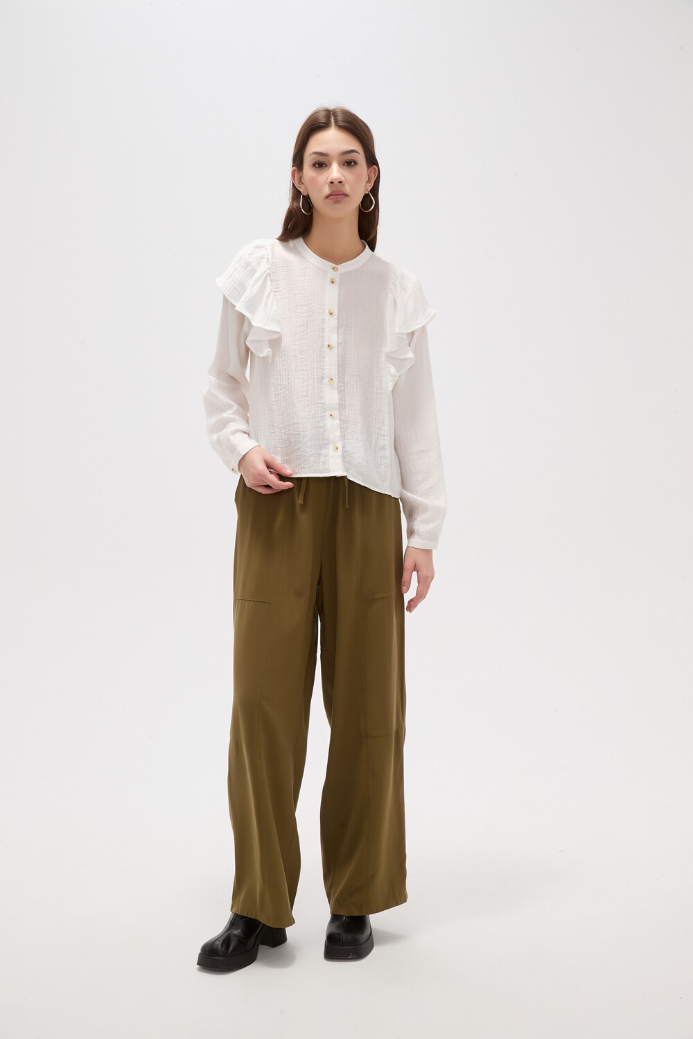 Camisa Wylen Marfil / Off White