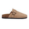 Zueco Country Cuero Mujer Beige