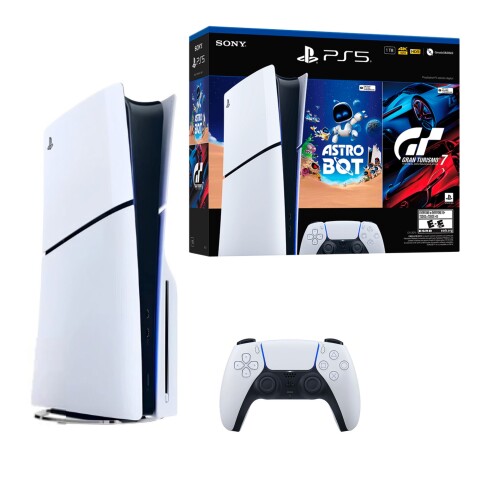 PlayStation 5 CFI-2015A Sony Slim 1TB con Lector de Disco - Incluye 2 juegos Astro+Gran Turismo PlayStation 5 CFI-2015A Sony Slim 1TB con Lector de Disco - Incluye 2 juegos Astro+Gran Turismo