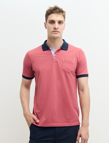 520753 REMERA HARRINGTON LABEL Coral