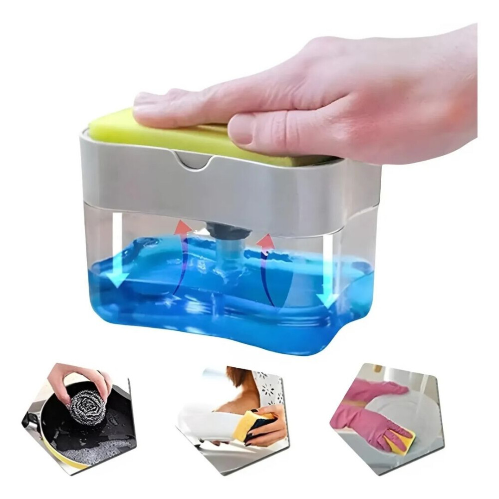 Dispensador De Jabón + Esponja Dispensador De Jabón + Esponja