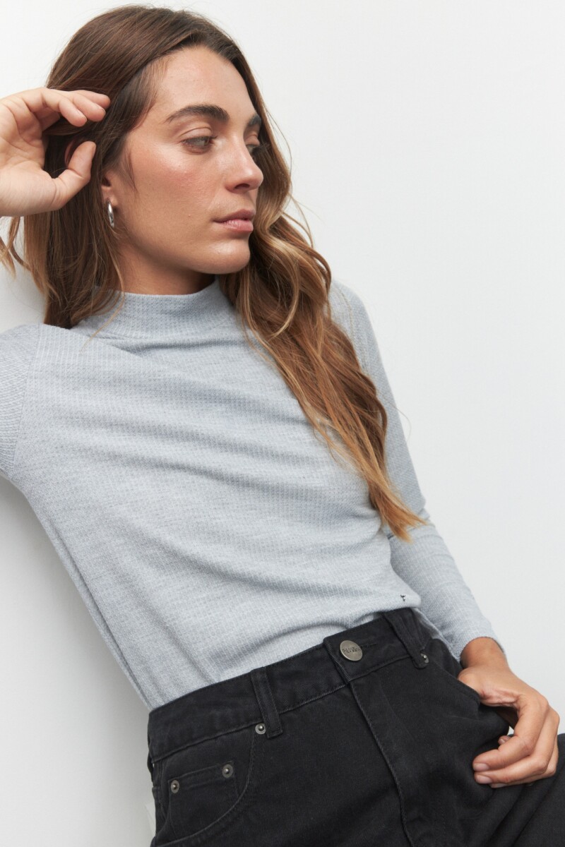 POLERA MARCIA Gris Melange