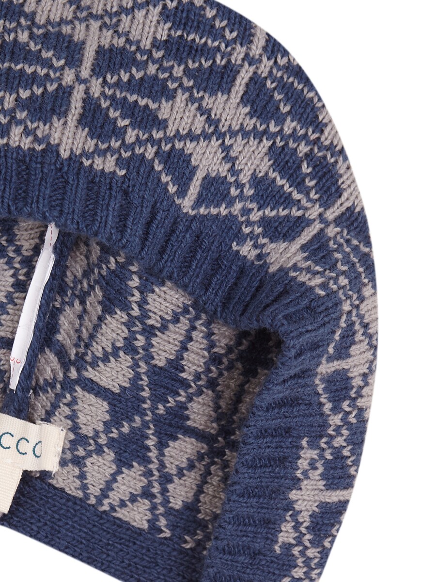 Capota Punto De Bobo Azul Medio Oscuro