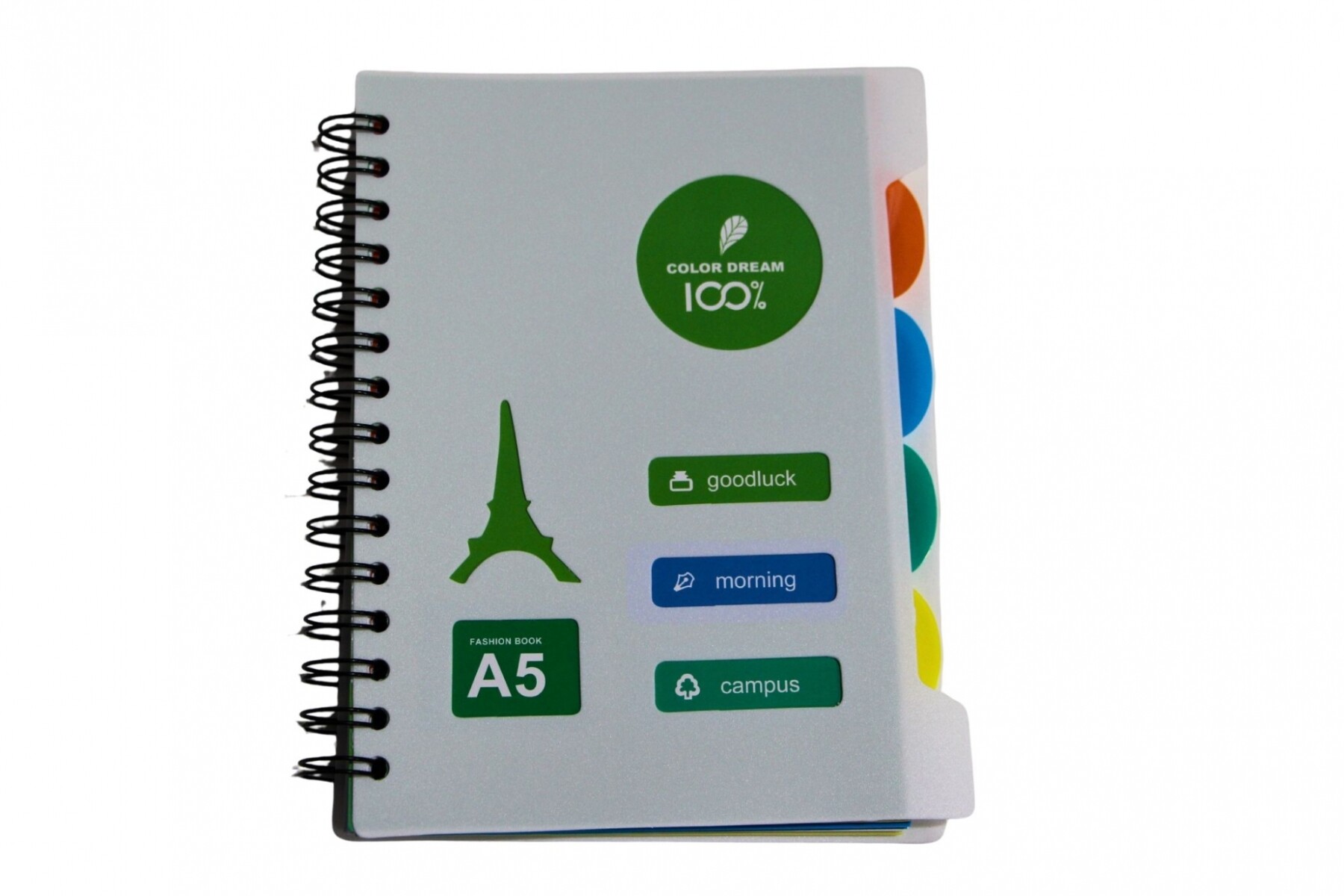 CUADERNO A5 22KPP TAMAÑO 15X21 - COLOR VERDE 