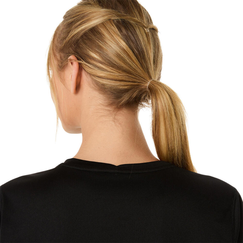 Polo Running Asics Silver LS Top Mujer Performance Black