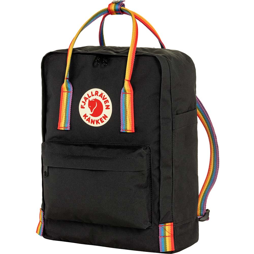 Mochila Fjallraven Kanken Rainbow Unisex Black-Rainbow Pattern