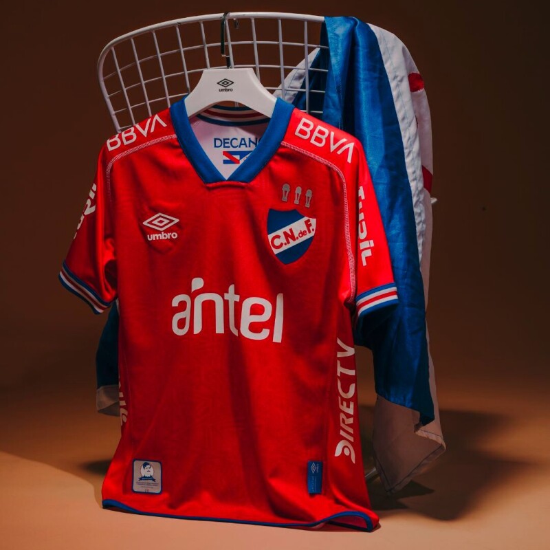 Camiseta Away 1 Roja Con Sponsors 2025 de Niños Rojo