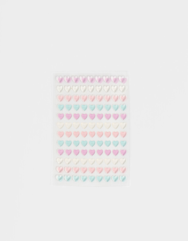 Nail Art Stickers Para Uñas Apliques Para Uñas En Forma De Corazones Para Nail Art - Combinacion Multicolor