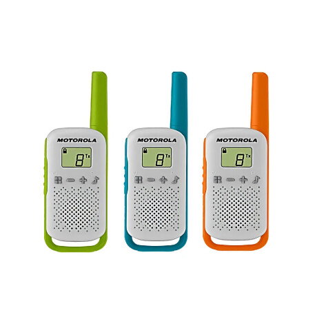 Handy Two-way Motorola T110tp (pack X3) Green, Blue, Orange Handy Two-way Motorola T110tp (pack X3) Green, Blue, Orange