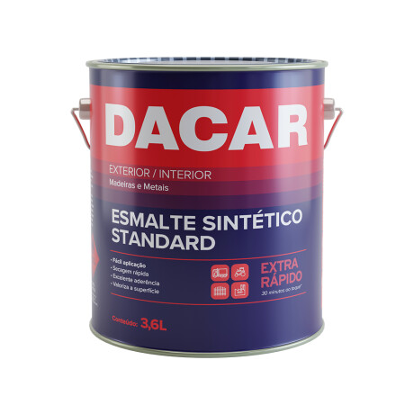DACAR ESMALTE SINTETICO STANDARD BRILLANTE MARRÓN 3.6 LTS Dacar Esmalte Sintetico Standard Brillante Marrón 3.6 Lts