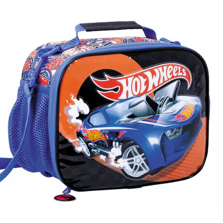 Lunchera Infantil Térmica Hot Wheels Escolar Azul