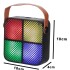 Parlante Bluetooth Karaoke Con Micrófono Y Luces Portatil Ax Variante Color Negro
