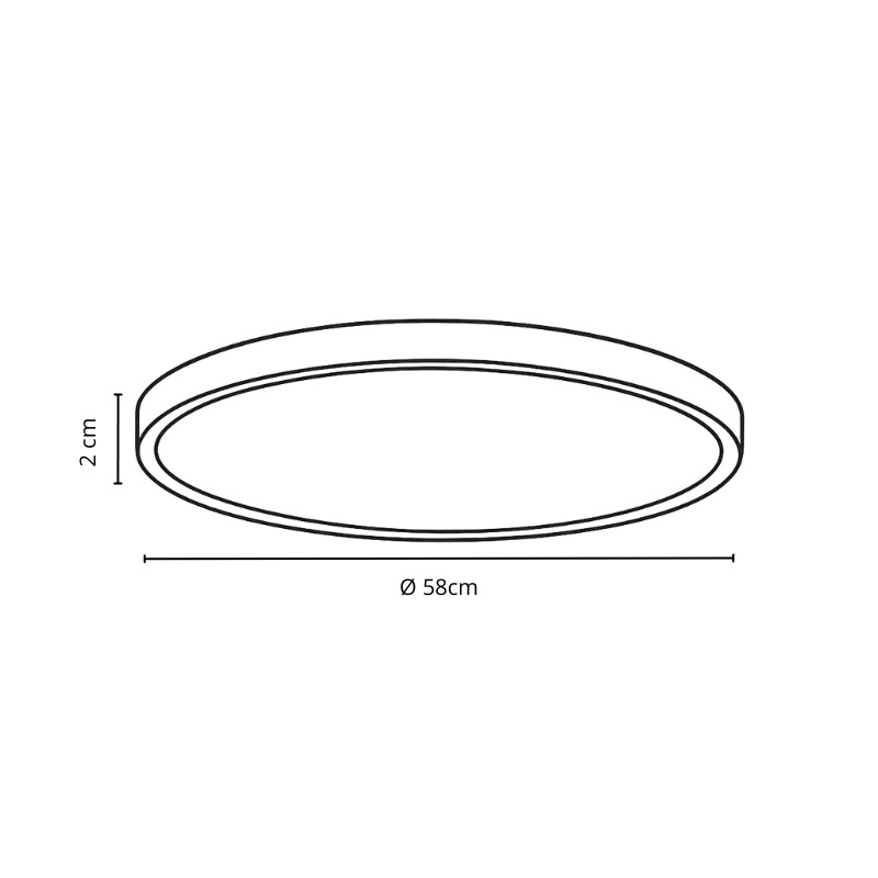PLAFON LED GRANT BIG CCT - BLANCO Plafón LED Grant Big CCT Blanco