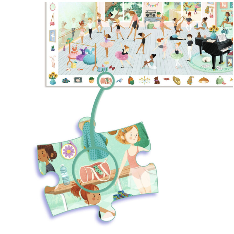 Puzzle de observación 100 piezas The dance school Djeco Puzzle de observación 100 piezas The dance school Djeco