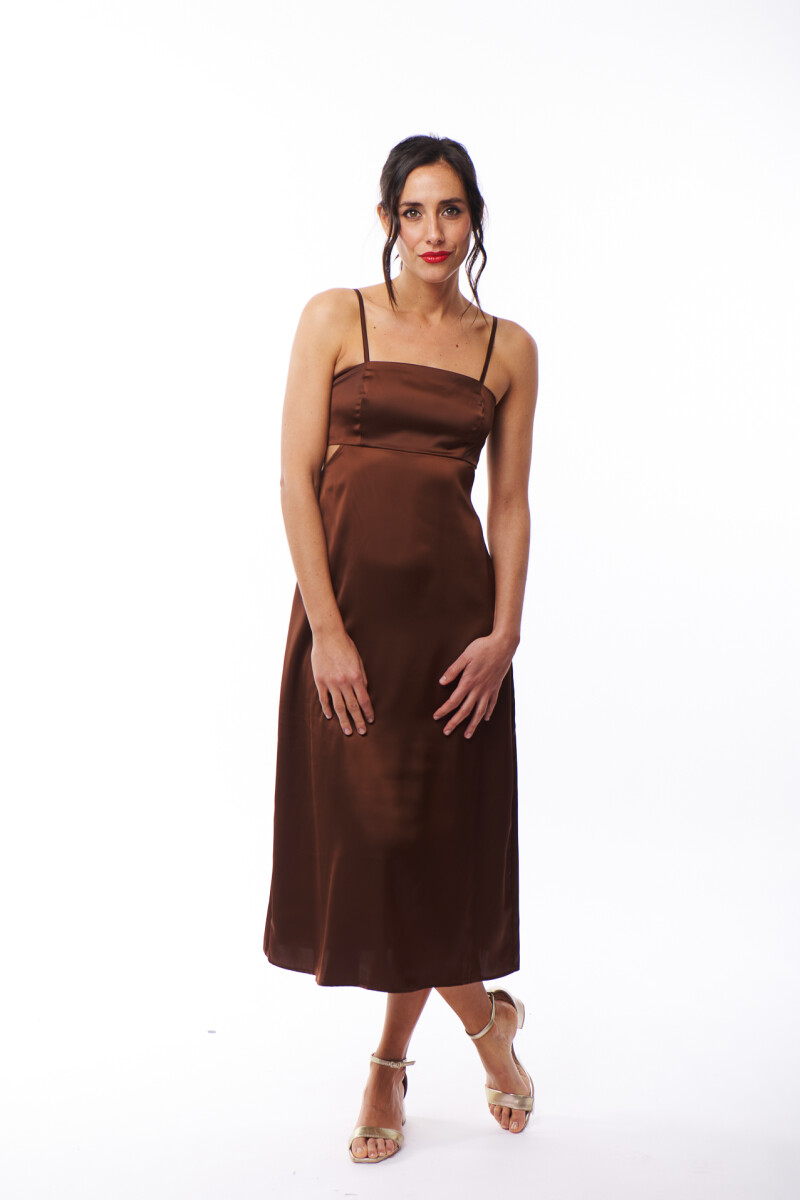 VESTIDO TEIT MARRON