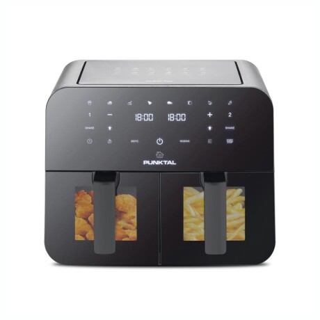 OUTLET - Freidora Sin Aceite PUNKTAL PK-909FD 2400W Doble Cesto Digital 9L OUTLET - Freidora Sin Aceite PUNKTAL PK-909FD 2400W Doble Cesto Digital 9L