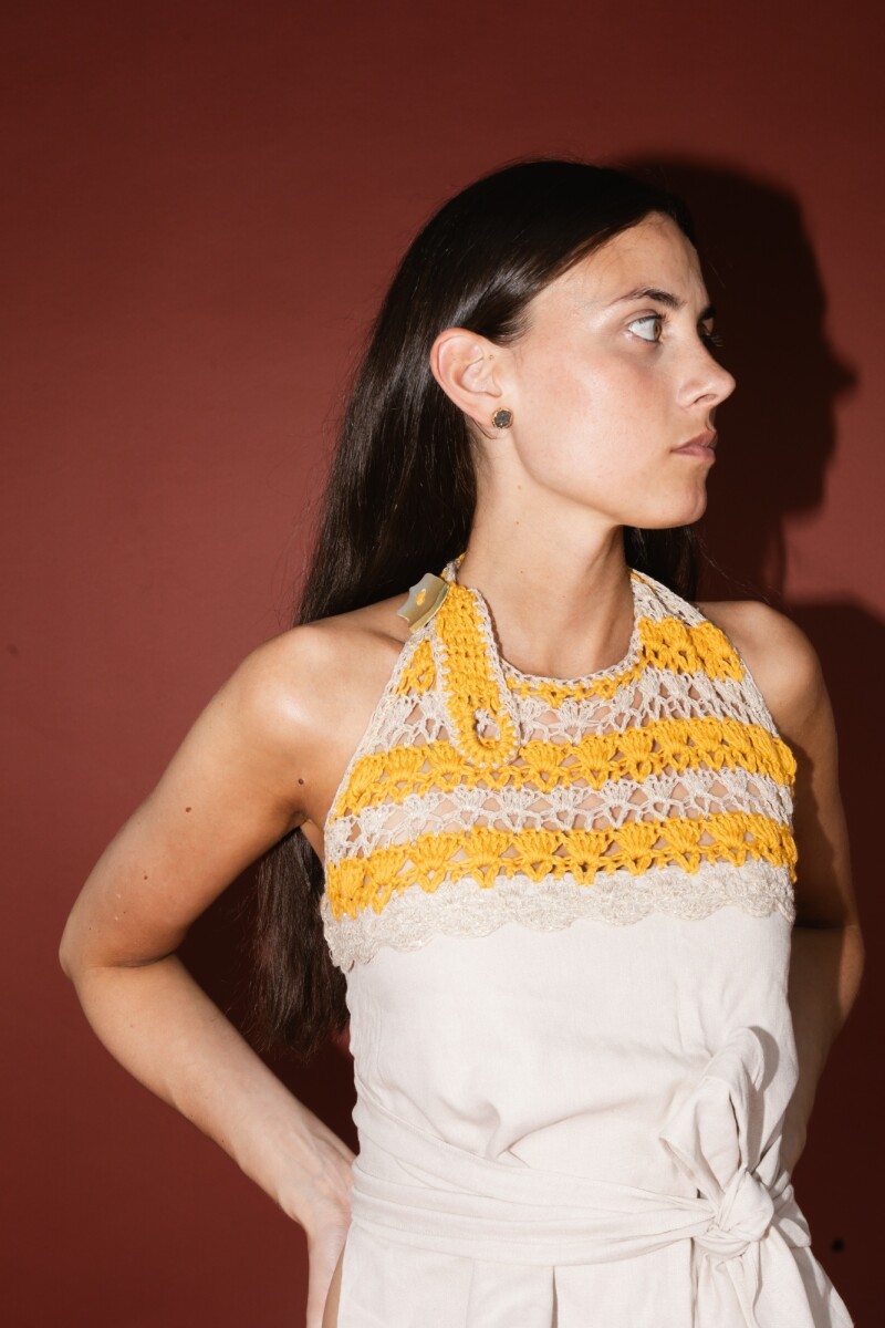 Top Bomb Lino Beige / Amarillo