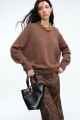 SWEATER CREW Marron