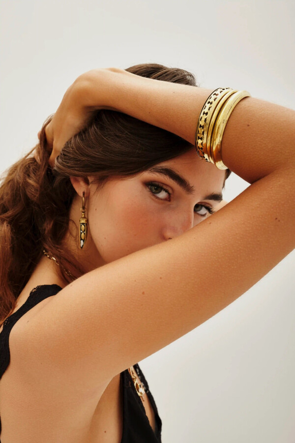 Pulsera Set Udhi Metal Dorado