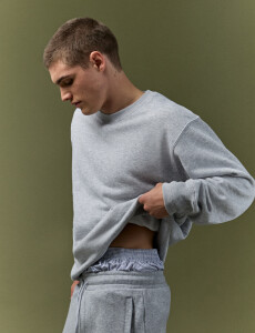 470559 SWEATER HARRY Gris Medio Melange