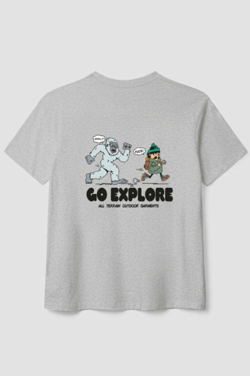 Camiseta Blue Banana - Chase Gris Melange