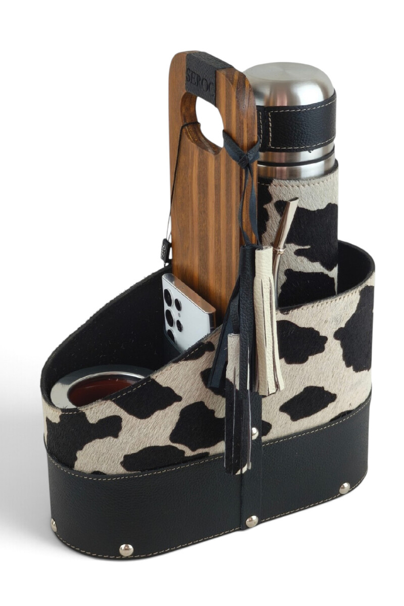 Set matero premium animal print Negro