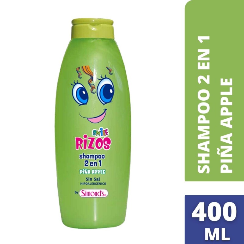 Shampoo Simonds Smile Kids 2 EN 1 Piña Apple 400 ML Shampoo Simonds Smile Kids 2 EN 1 Piña Apple 400 ML
