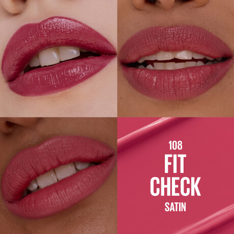 Labial Maybelline Slip On Serum Lipstick Mate N°108 Fit Check Labial Maybelline Slip On Serum Lipstick Mate N°108 Fit Check