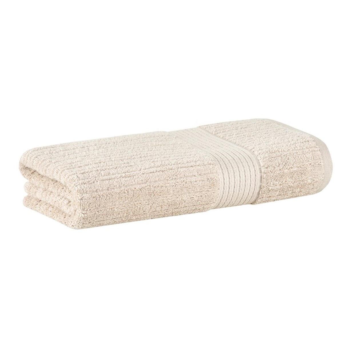 TOALLA BANO ACANALADO BUDDEMEYER - 480G BEIGE 70X140 