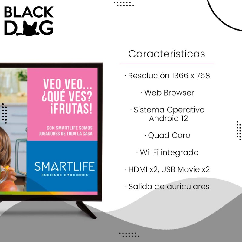 Smartlife Tv Smart Led 32'' Android 12 Hdmi Wi-fi + Smartwatch Smartlife Tv Smart Led 32'' Android 12 Hdmi Wi-fi + Smartwatch