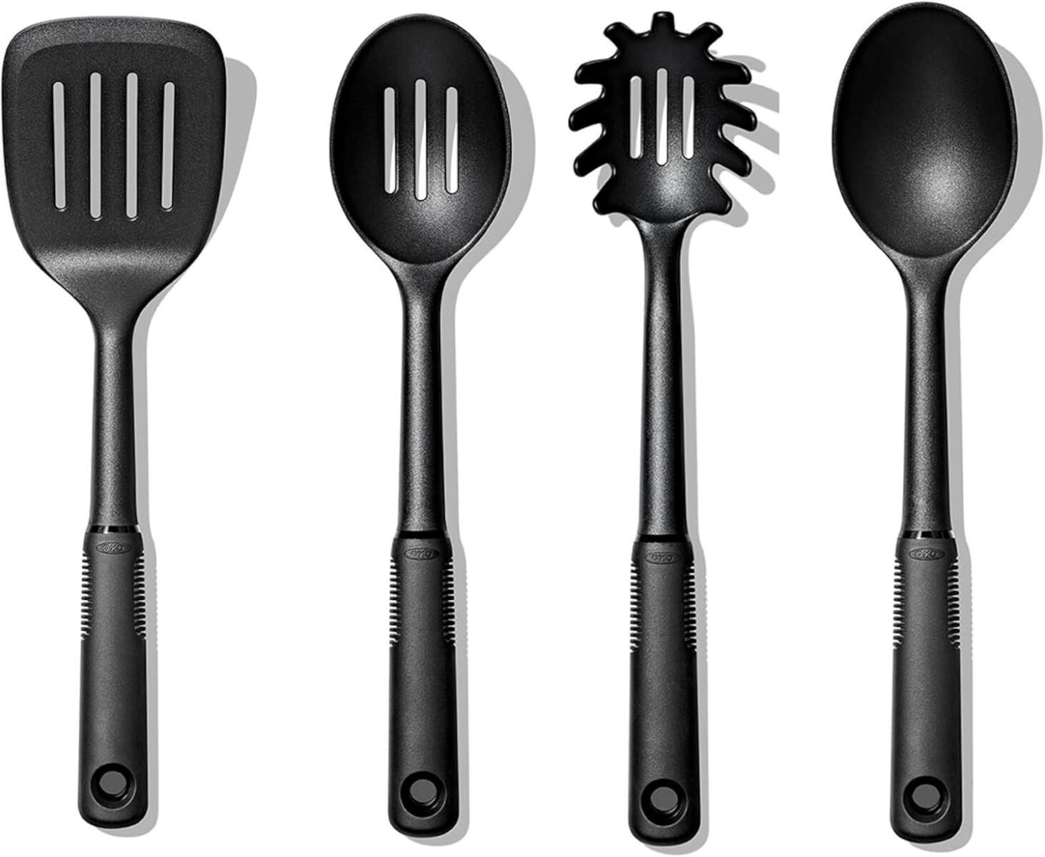 Juego 4 Piezas Utensilios Nylon Negro Oxo 