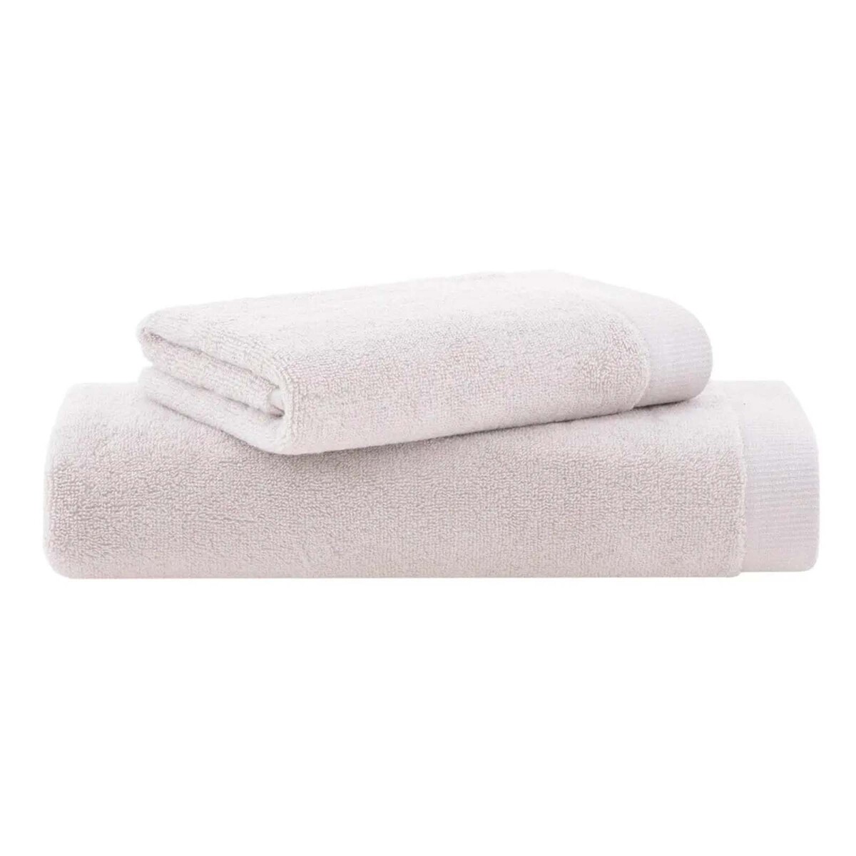 SET TOALLAS - ALGODON NATURAL-BEIGE DUAL AIR BUDDEMEYER CREMA 