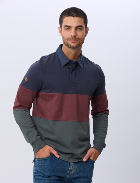 REMERA POLO DE ALGODÓN Azul