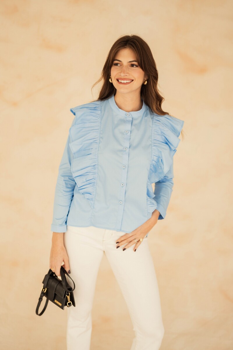 CAMISA CARLA SKY BLUE 