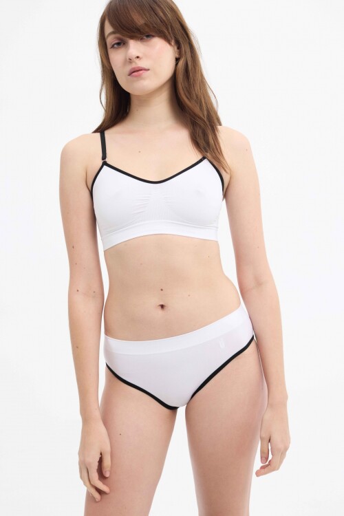 Bikini PIMENTON Contratono Blanco/Negro