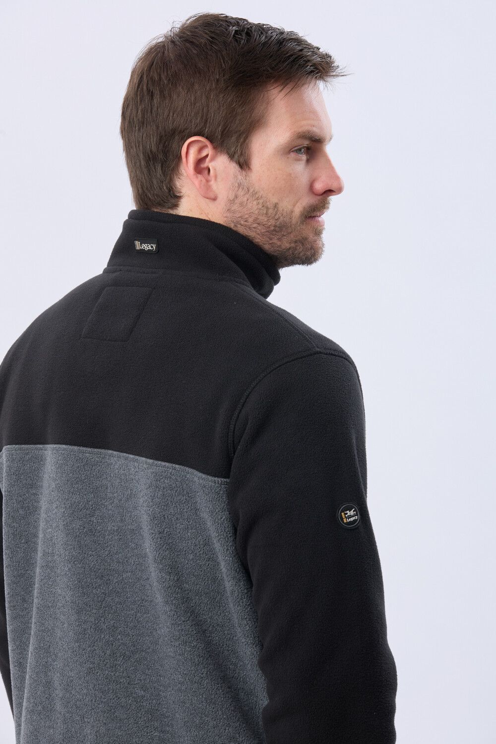 BUZO POLAR BICOLOR Negro