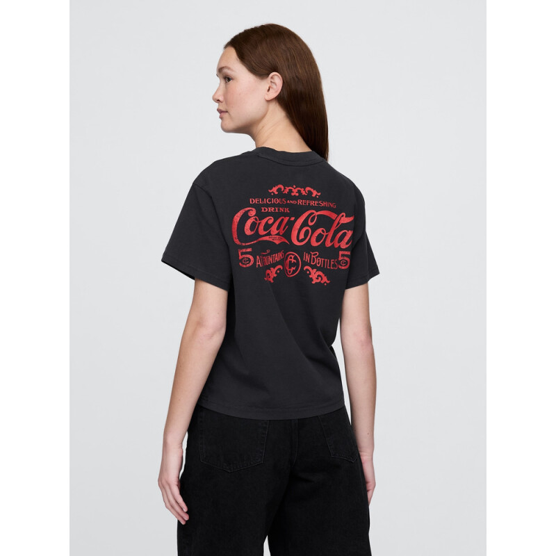 GRAPHICS 3PL - SS EDITOR TEE COCA COLA WASHED BLACK