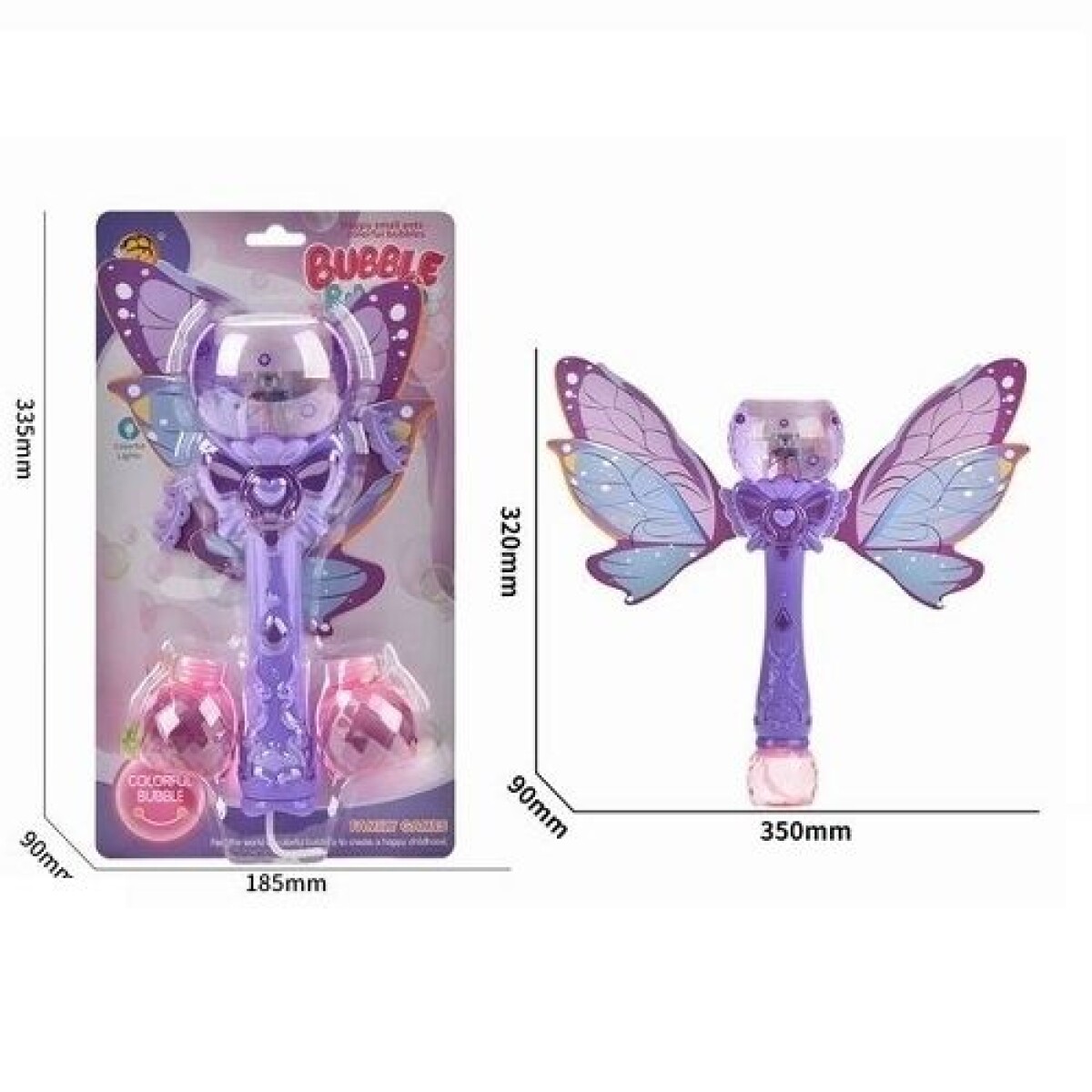 Burbujero Alas de Mariposa Brillante - Burbujero Alas De Mariposa Brillante 