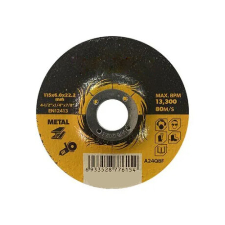 TOLSEN DISCO DESBASTE METAL 115mmX6.0X22.2 Tolsen Disco Desbaste Metal 115mmx6.0x22.2