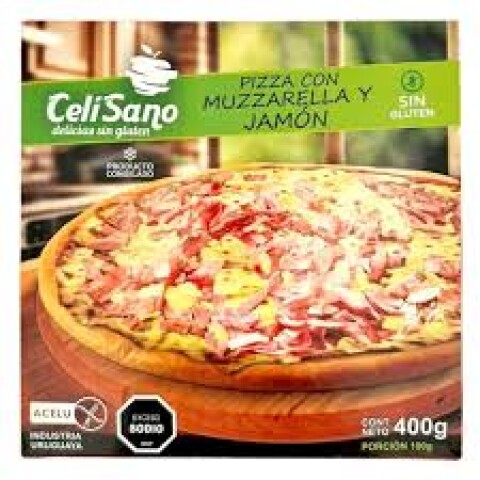 Pizza Muzzarella y Jamón Celisano 400Grs Pizza Muzzarella y Jamón Celisano 400Grs