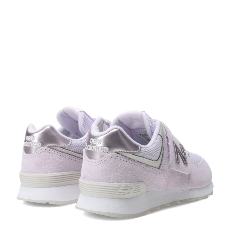 Championes de Niños New Balance 574 Lila - Plata