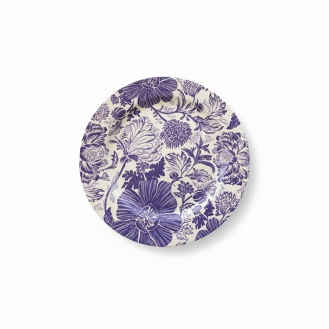 BAJO PLATO PLAST ESTAMP AZUL 33CM Unica