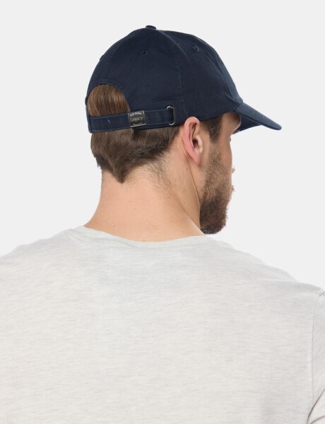 GORRO VISERA DE LONA BORDADO Azul