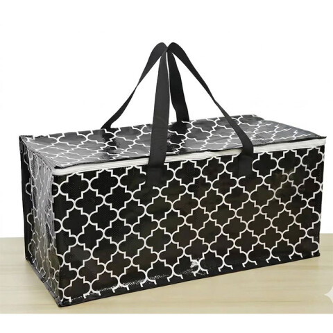 Bolsa plastillera negra con diseño 70*39*42 cm Bolsa Plastillera Negra Con Diseño 70*39*42 Cm