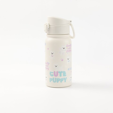 BOTELLA TÉRMICA INFANTIL PERRITO DUODUO CON TAPA FLIP (350 ML / BLANCO) BOTELLA TÉRMICA INFANTIL PERRITO DUODUO CON TAPA FLIP (350 ML / BLANCO)