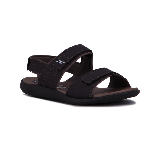 Sandalia Country Hombre Dos Tiras Con Velcro Cafe