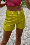 Leather Shorts Pistacho
