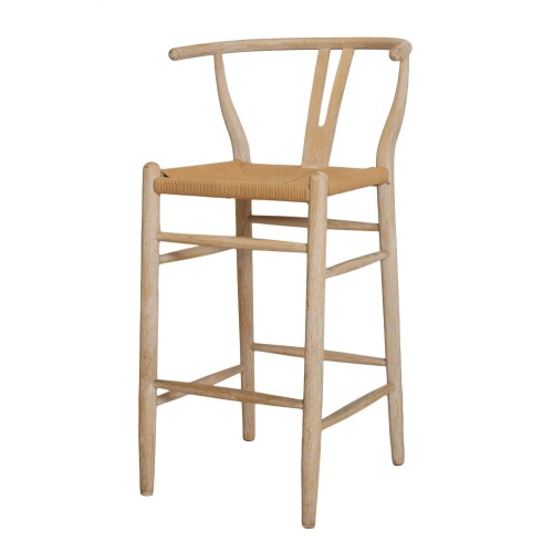 Banqueta Taburete - Madera Natural - Olmo Wishbone Banqueta Taburete - Madera Natural - Olmo Wishbone