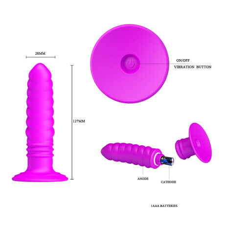 Vibrador con Ventosa Twist Pretty Love Vibrador con Ventosa Twist Pretty Love