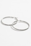 Aros acero extra large plateado